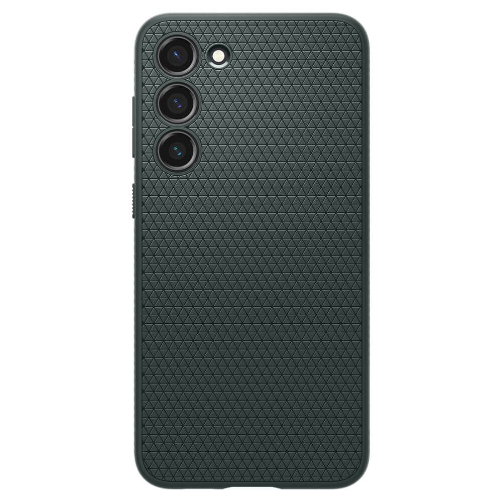 Противоударен Силиконов Калъф за Samsung S23, Spigen Liquid Air Case, Зелен (2)