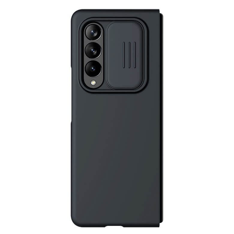 Калъф с Плъзгач за Камера за Samsung Z Fold 3, Nillkin CamShield Silky Case, Черен