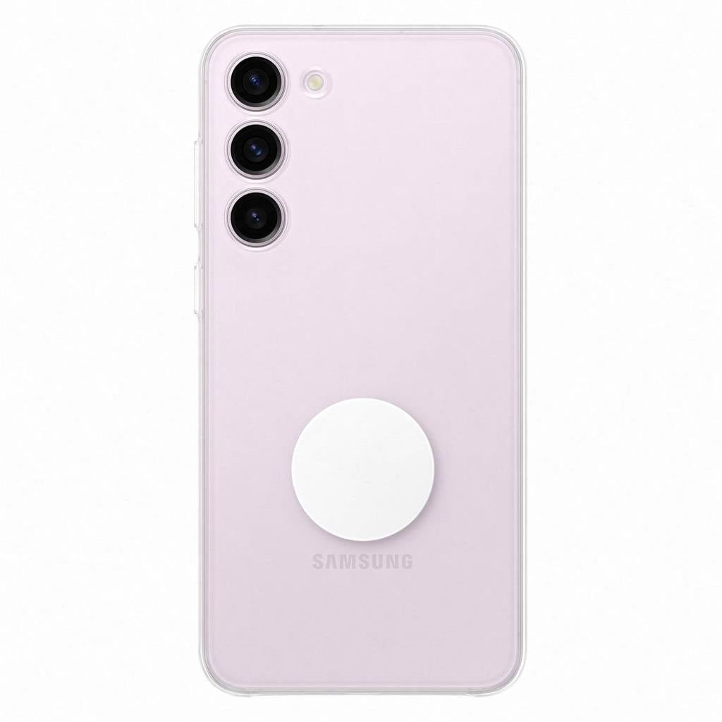 Оригинален Калъф с Поставка за Samsung S23, Clear Gadget Case EF-XS911CTEGWW, Прозрачен (9)