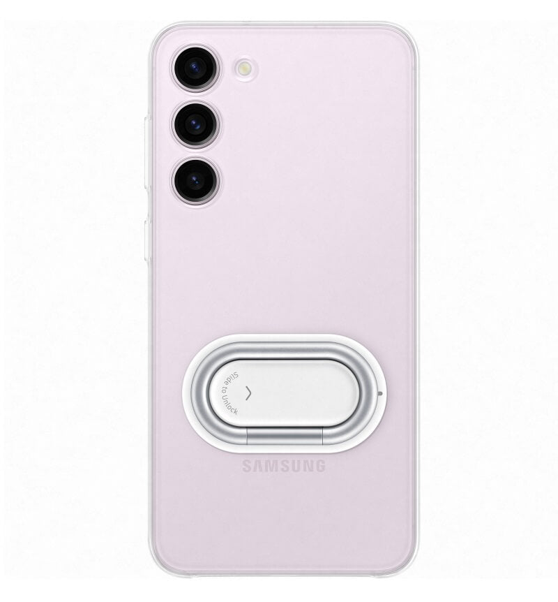 Оригинален Калъф с Поставка за Samsung S23, Clear Gadget Case EF-XS911CTEGWW, Прозрачен (2)