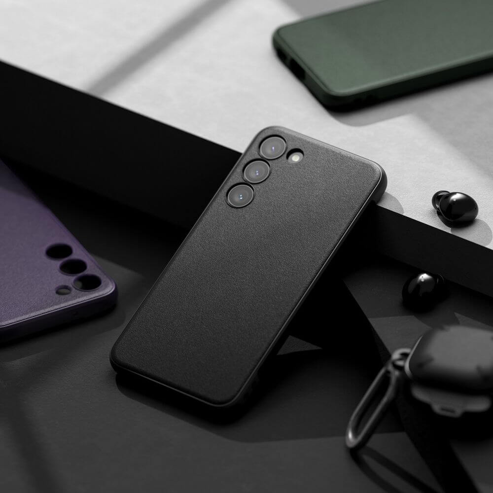 Противоударен Силиконов Калъф за Samsung S23, Ringke Onyx Case, Черен (4)