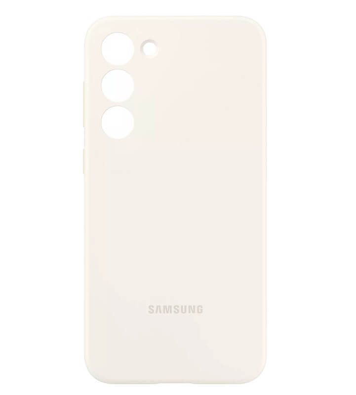 Оригинален Силиконов Калъф за Samsung S23, Silicone Cover Case EF-PS911TUEGWW, Бежов (3)