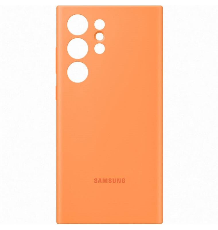 Оригинален Силиконов Калъф за Samsung S23 Ultra, Silicone Cover Case EF-PS918TOEGWW, Оранжев (4)