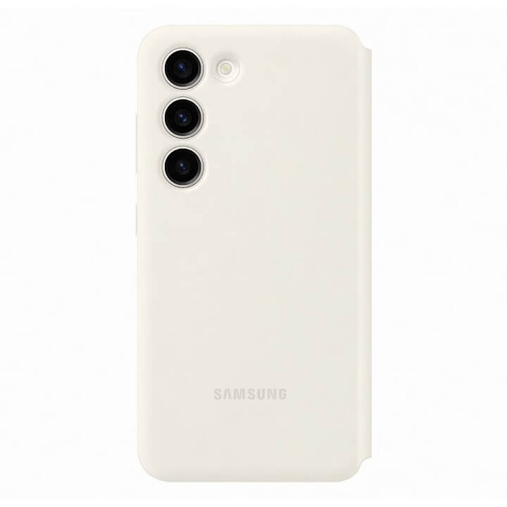 Оригинален Активен Калъф за Samsung S23 Plus S-View Wallet Book Case EF-ZS916CUEGWW, Бежов (4)