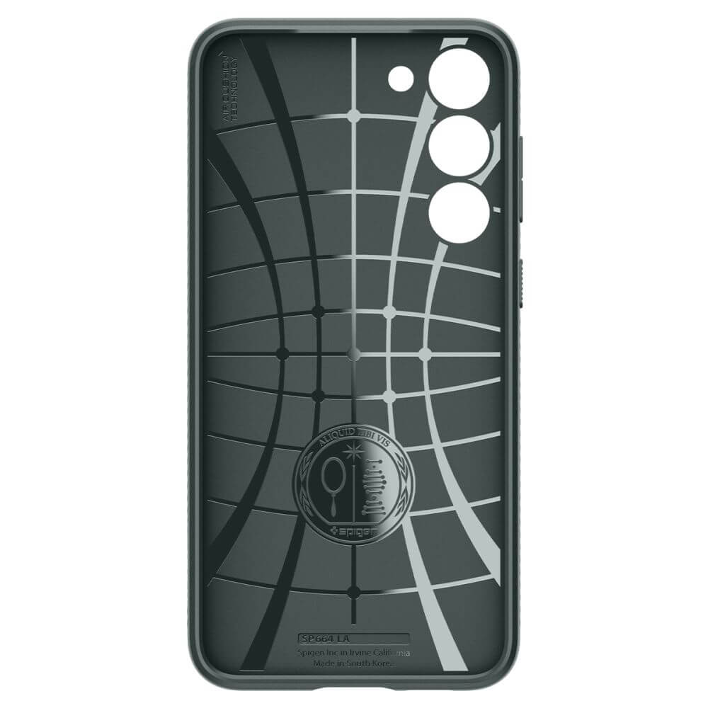 Противоударен Силиконов Калъф за Samsung S23 Plus, Spigen Liquid Air Case, Зелен (4)
