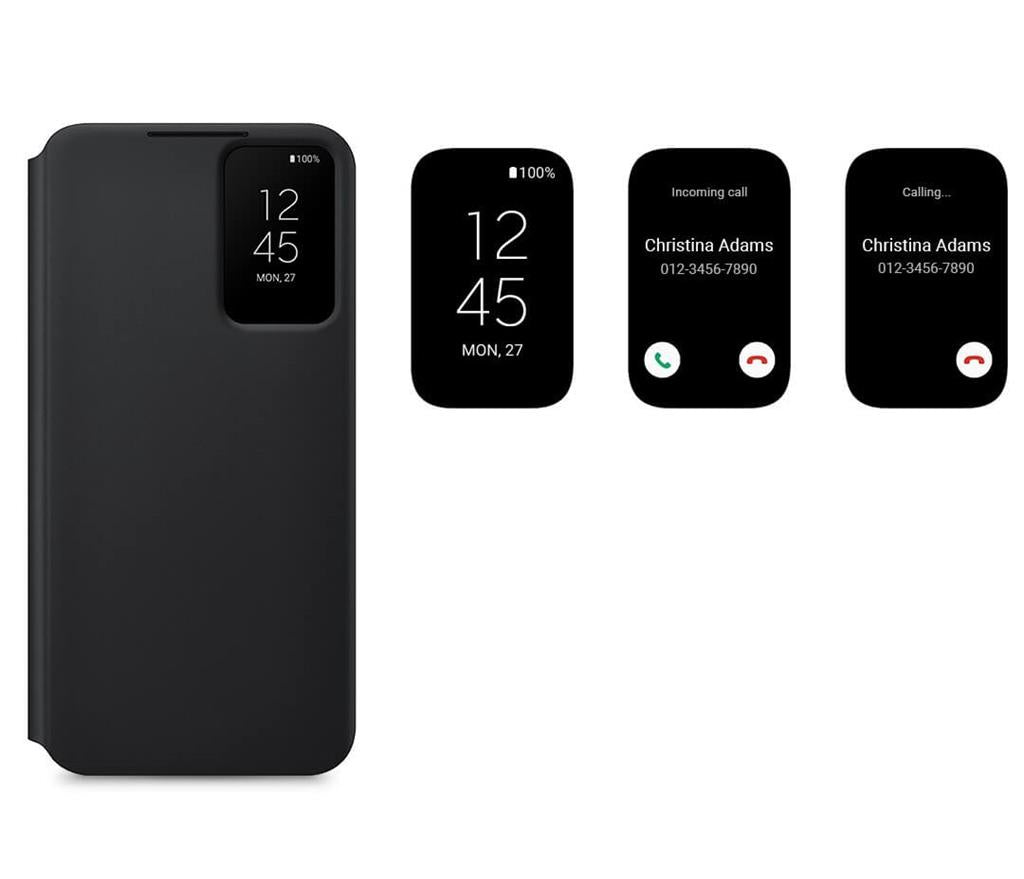 Оригинален Активен Калъф за Samsung A54 Smart View Wallet Book Case EF-ZA546CBEGWW, Черен (6)