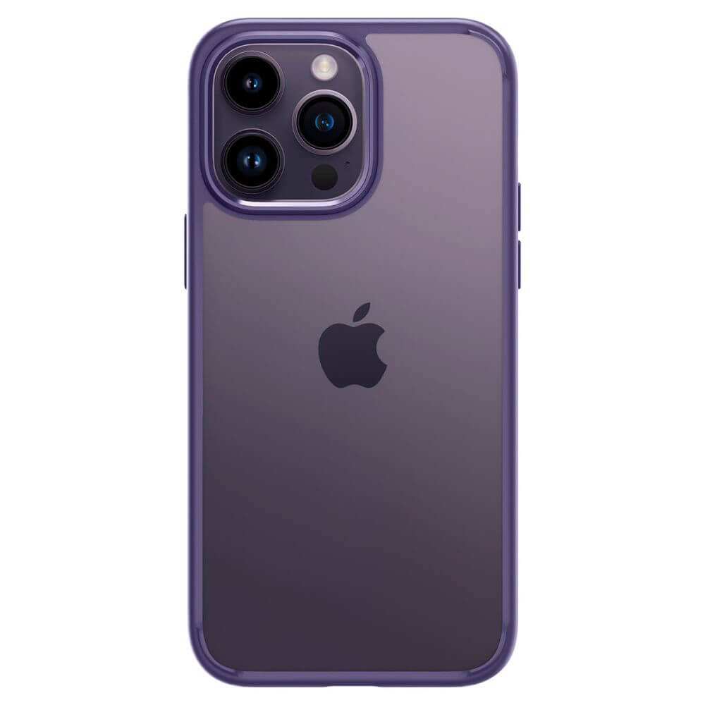 Противоударен Калъф за iPhone 14 Pro Max, Spigen Ultra Hybrid Case, Лилав (2)