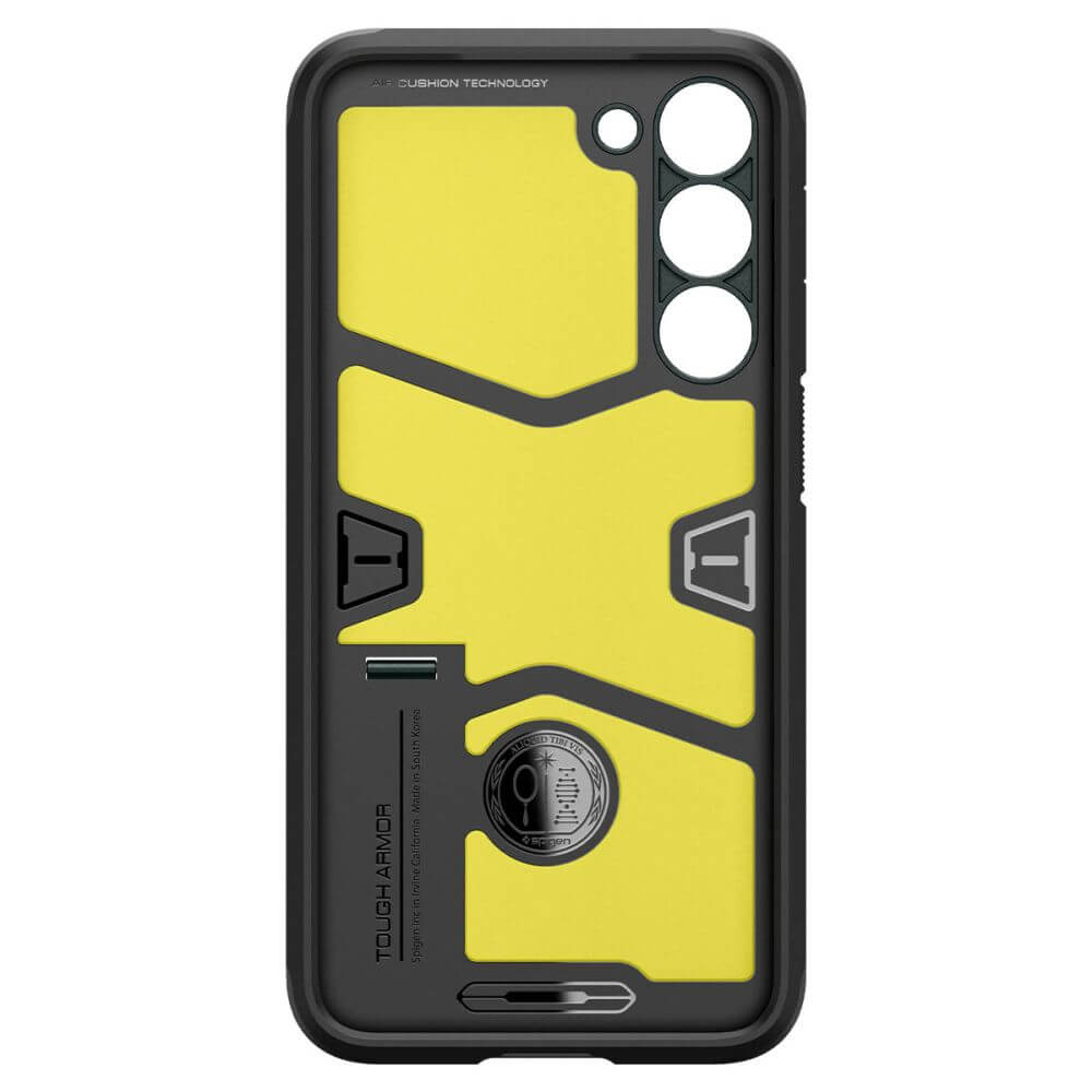 Противоударен Хибриден Калъф за Samsung S23, Spigen Tough Armor Case, Зелен (5)