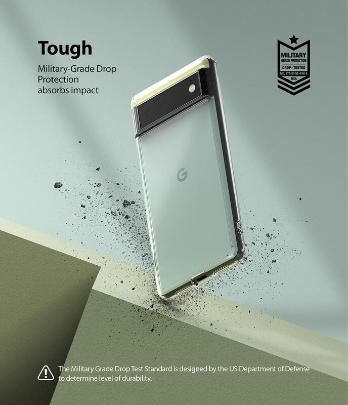 Противоударен Хибриден Калъф за Google Pixel 6, Ringke Fusion Case, Прозрачен (5)