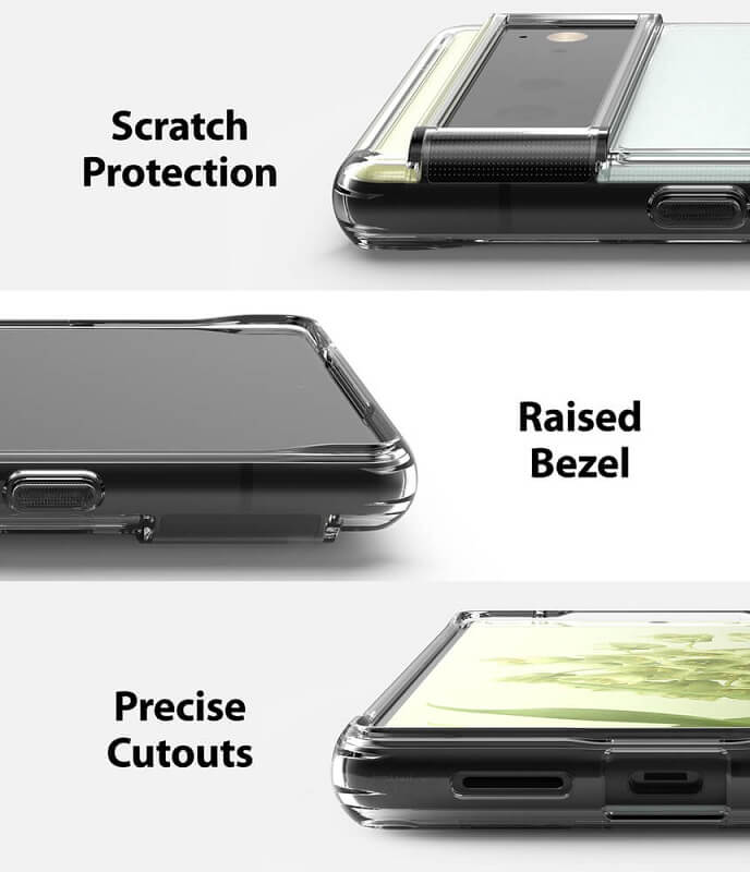 Противоударен Хибриден Калъф за Google Pixel 6, Ringke Fusion Case, Прозрачен (4)