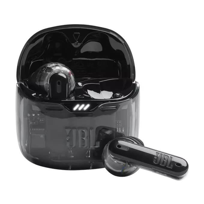 Безжични Слушалки, JBL Tune Flex Ghost Edition, Черен