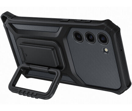 Оригинален Калъф с Поставка и Джоб за Samsung S23, Rugged Gadget Case EF-RS911CBEGWW, Черен (3)
