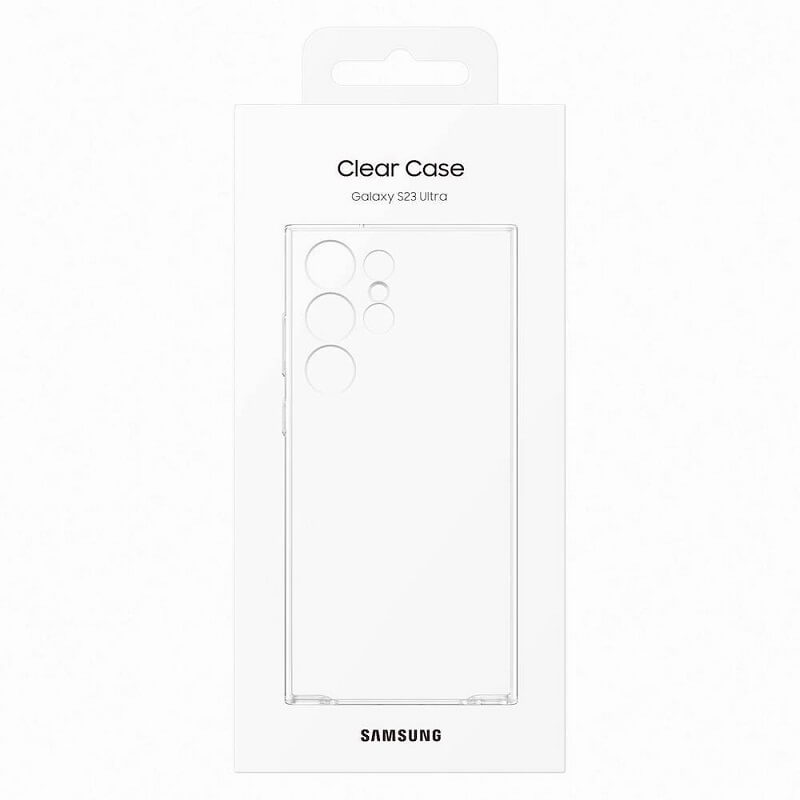 Оригинален Твърд Калъф за Samsung S23 Ultra Clear Cover Case EF-QS918CTEGWW, Прозрачен (6)