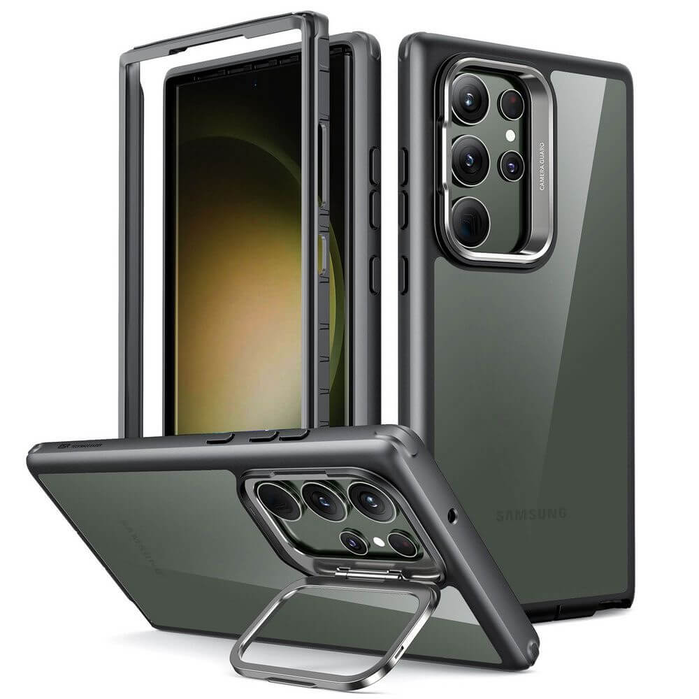 Цялостен Калъф с Поставка за Samsung S23 Ultra, ESR Shock Armor Case, Черен