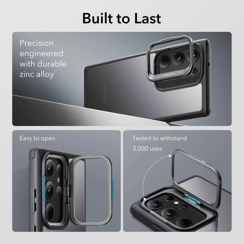 Калъф с Поставка за Samsung S23 Ultra, ESR Classic Hybrid Kickstand Case, Черен (3)