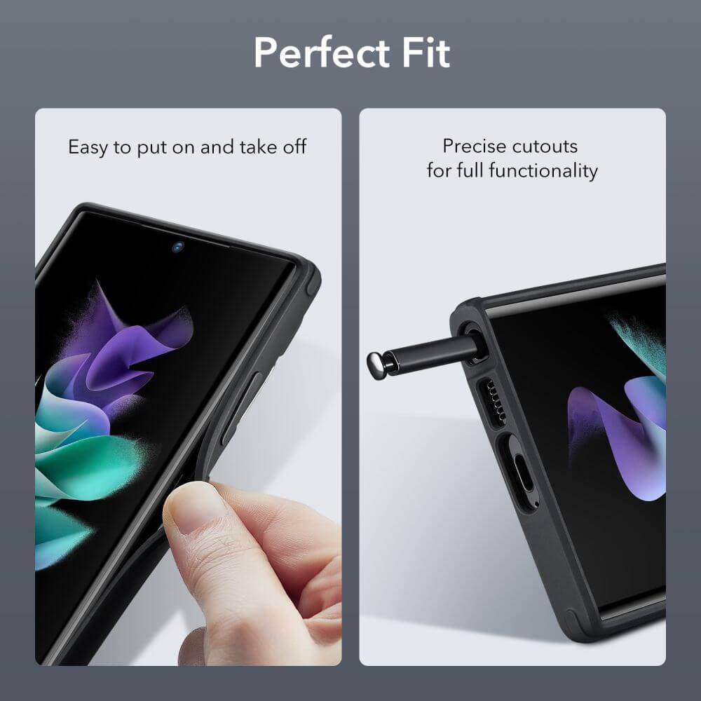 Калъф с Поставка за Samsung S23 Ultra, ESR Classic Hybrid Kickstand Case, Черен (6)