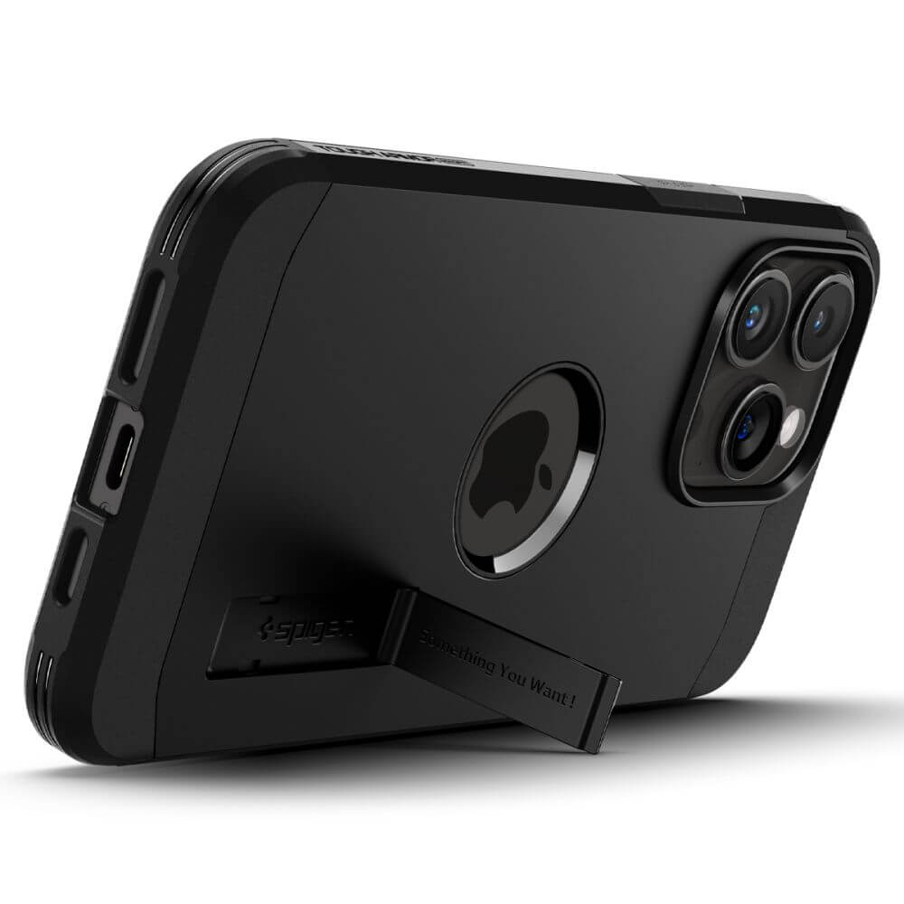 MagSafe Противоударен Калъф за iPhone 15 Pro Max, Spigen Tough Armor Case, Черен (5)
