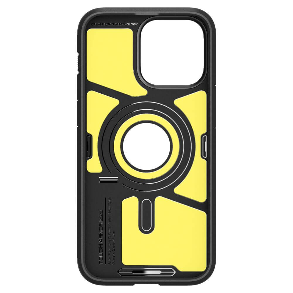 MagSafe Противоударен Калъф за iPhone 15 Pro, Spigen Tough Armor Case, Черен (7)