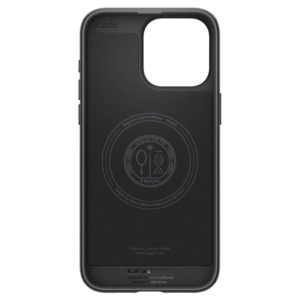 Magsafe Противоударен Калъф за iPhone 15 Pro Max, Spigen Mag Armor Case, Черен (4)