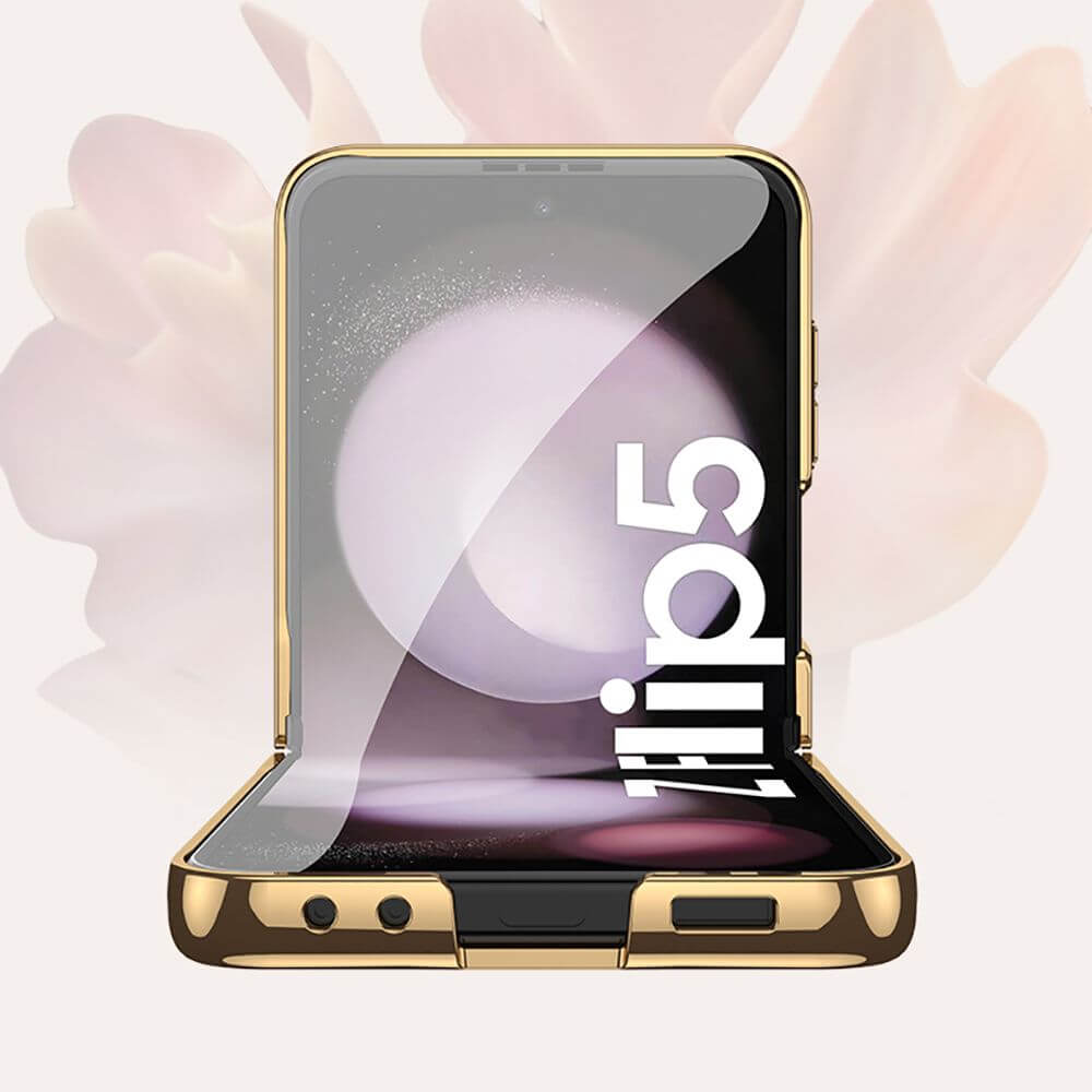 Луксозен Калъф за Samsung Z Flip 5, Tech-Protect Mood Marble Case, Черен (3)