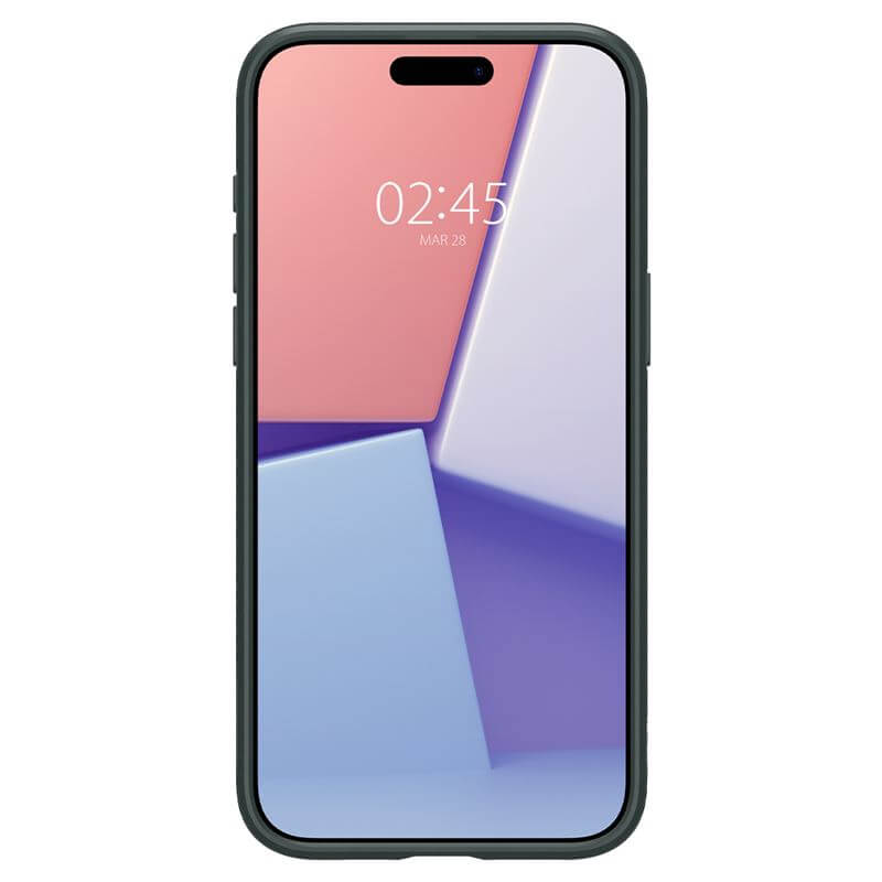 Противоударен Калъф за iPhone 15 Pro, Spigen Liquid Air Case, Зелен (3)