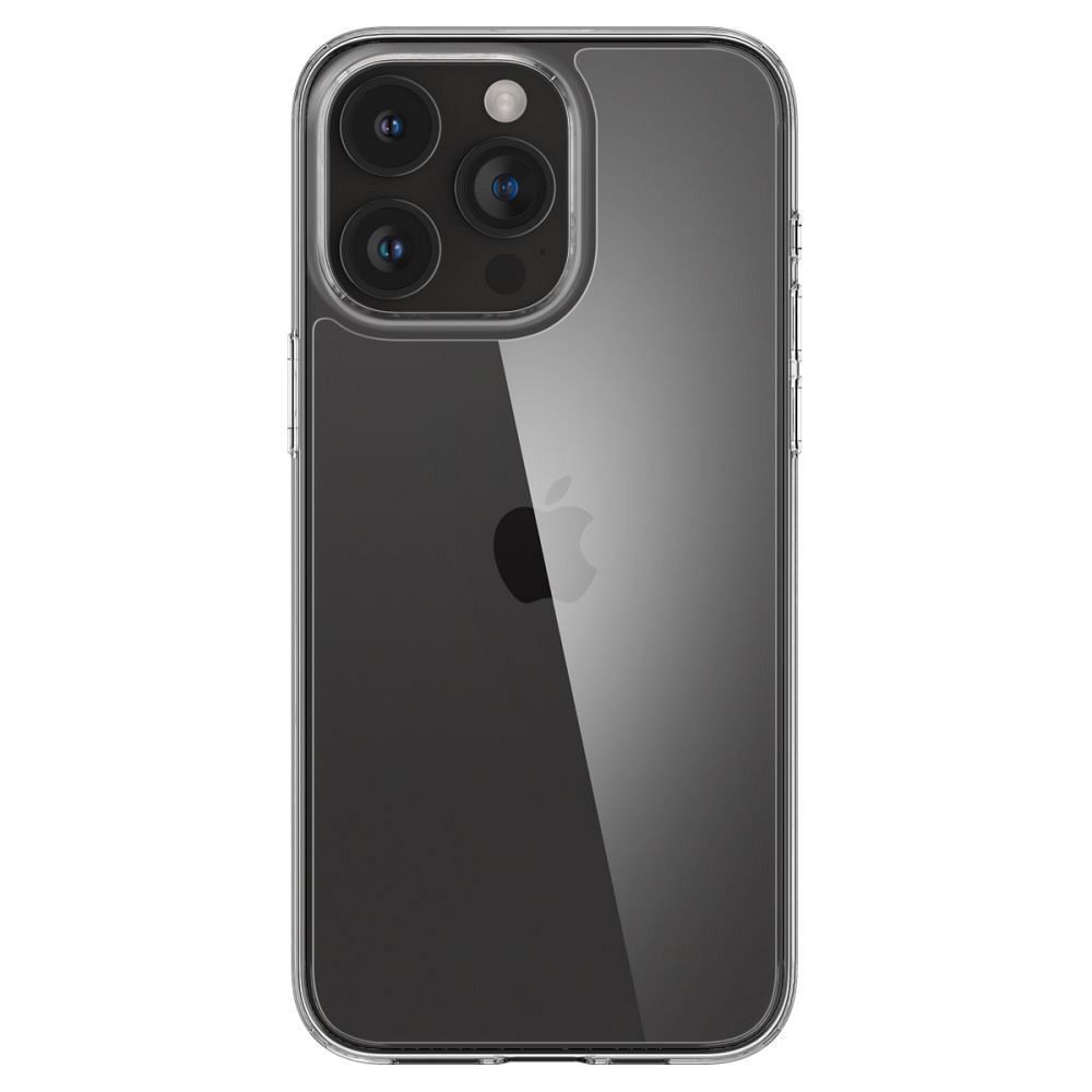 Тънък Противоударен Калъф за iPhone 15 Pro Max, Spigen AirSkin Hybrid Case, Прозрачен (6)