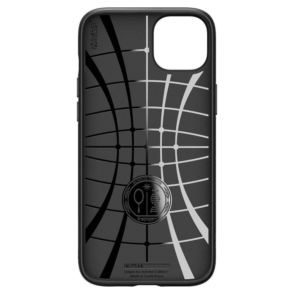 Противоударен Калъф за iPhone 15 Plus, Spigen Liquid Air Case, Черен (3)