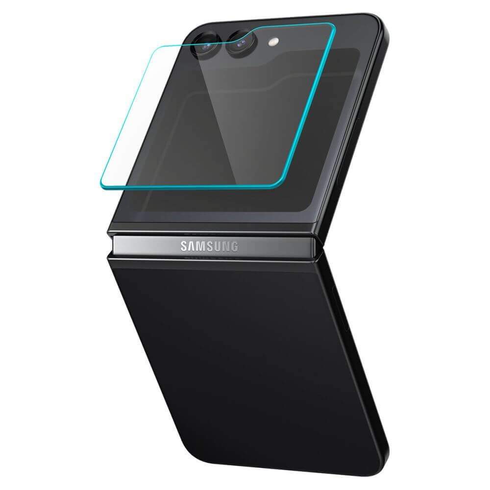 Протектор за Външния Дисплей на Samsung Z Flip 5, Spigen EZ Fit Glass 2бр., Прозрачен