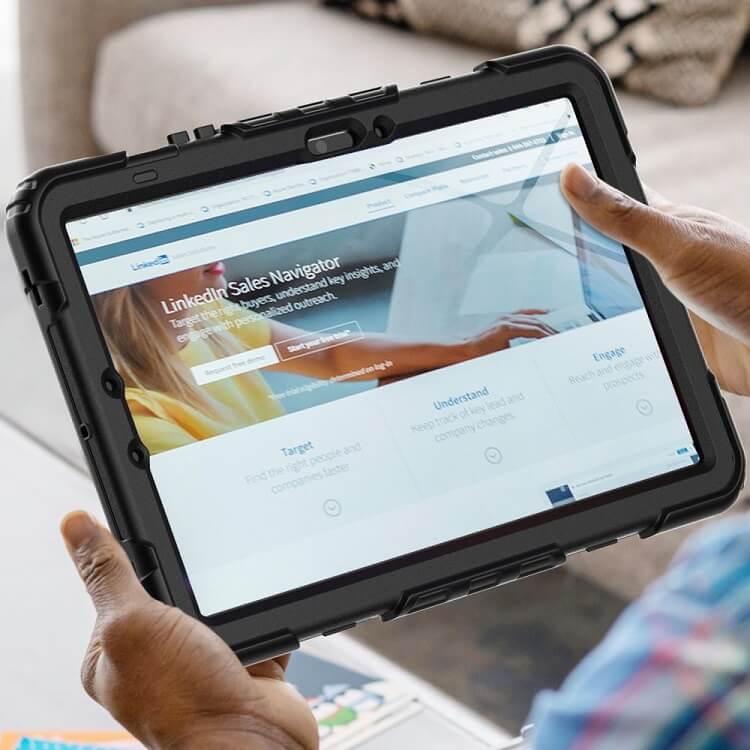 Калъф с Дръжка за Samsung Tab S10 Lite/ S10 FE/ S9, Tech-Protect Solid360 Case, Черен (5)