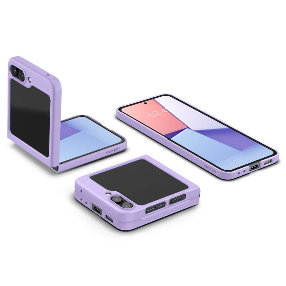 Тънък Калъф за Samsung Z Flip 5, Spigen AirSkin Case, Лилав (7)
