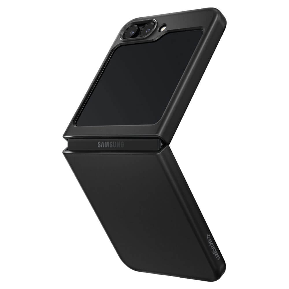 Тънък Калъф за Samsung Z Flip 5, Spigen AirSkin Case, Черен (2)