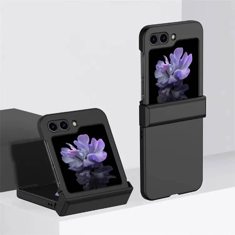 Калъф с Предпазител за Samsung Galaxy Z Flip 5, GKK Hinge Case, Черен (2)