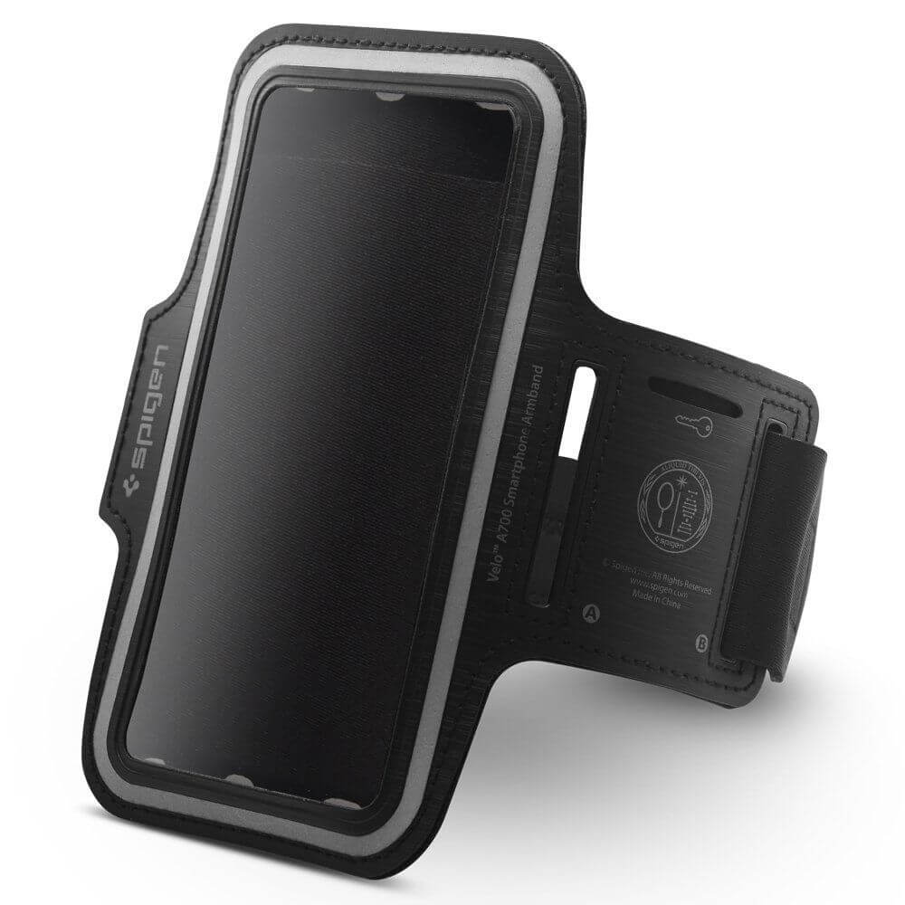 Спортен Калъф за Телефон за Ръка, Spigen A7000 Sports Armband, Черен (3)