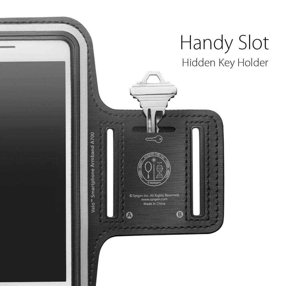 Спортен Калъф за Телефон за Ръка, Spigen A7000 Sports Armband, Черен (2)