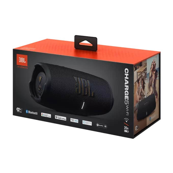 Безжична Колона, JBL Charge 5 Wi-Fi Bluetooth Speaker, Черен (8)