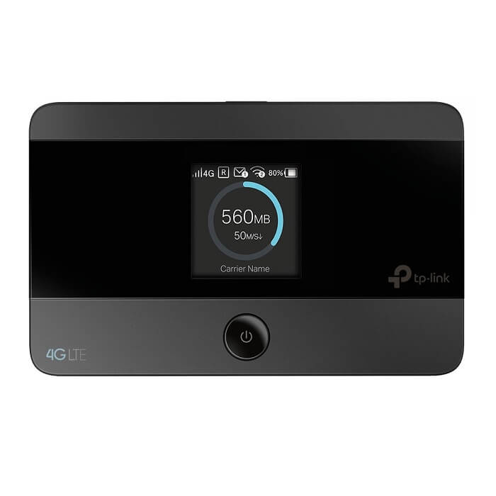 Преносим Рутер за Мобилен Интернет (Бисквита), TP-LINK Wi-Fi M7350 4G, Черен