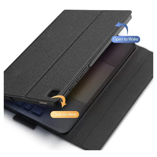 Калъф с Клавиатура за Samsung Tab S6 Lite 10.4, Dux Ducis Touchpad Keyboard Case, Черен (2)