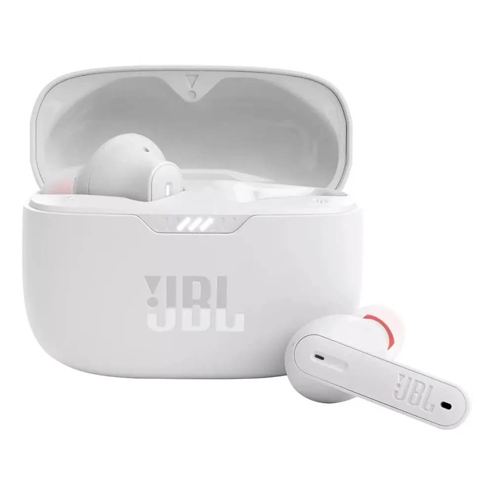 Безжични Слушалки, JBL Wave 200 TWS Handsfree Bluetooth, Бял