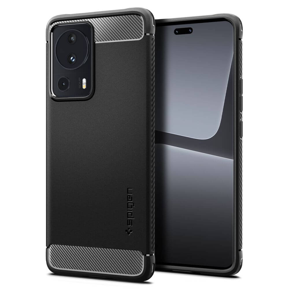 Противоударен Калъф за Xiaomi 13 Lite, Spigen Rugged Armor Case, Черен