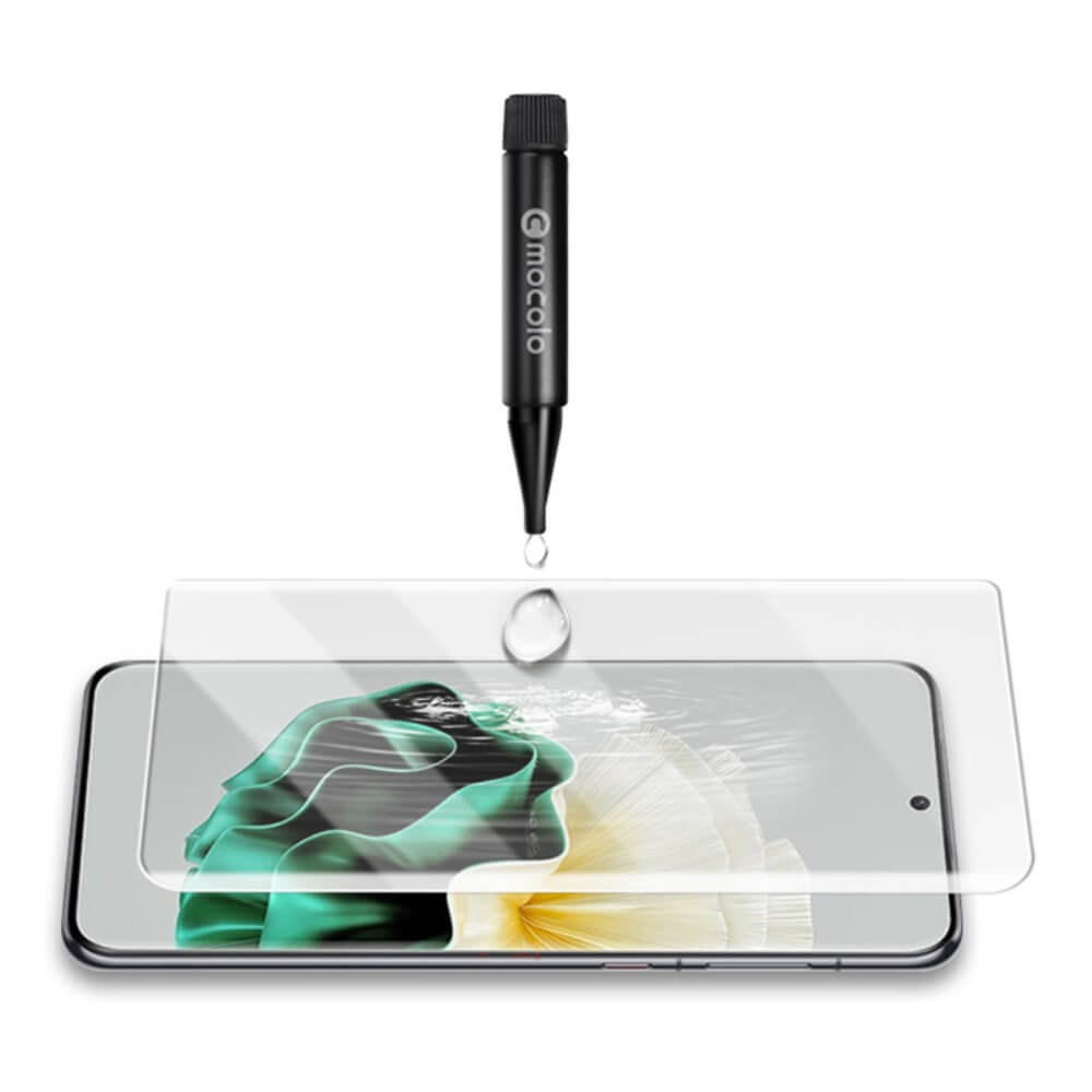 Стъклен Протектор с UV лепило за Huawei P60 Pro, Mocolo UV 3D Glass, Прозрачен (3)