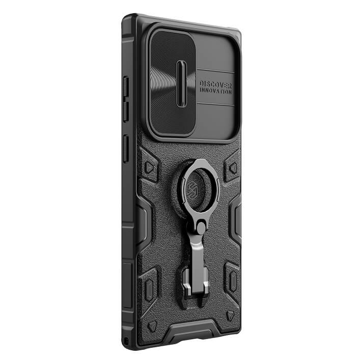 Magsafe Калъф с Поставка за Samsung S23 Ultra, Nillkin CamShield Armor Pro Case, Черен (3)