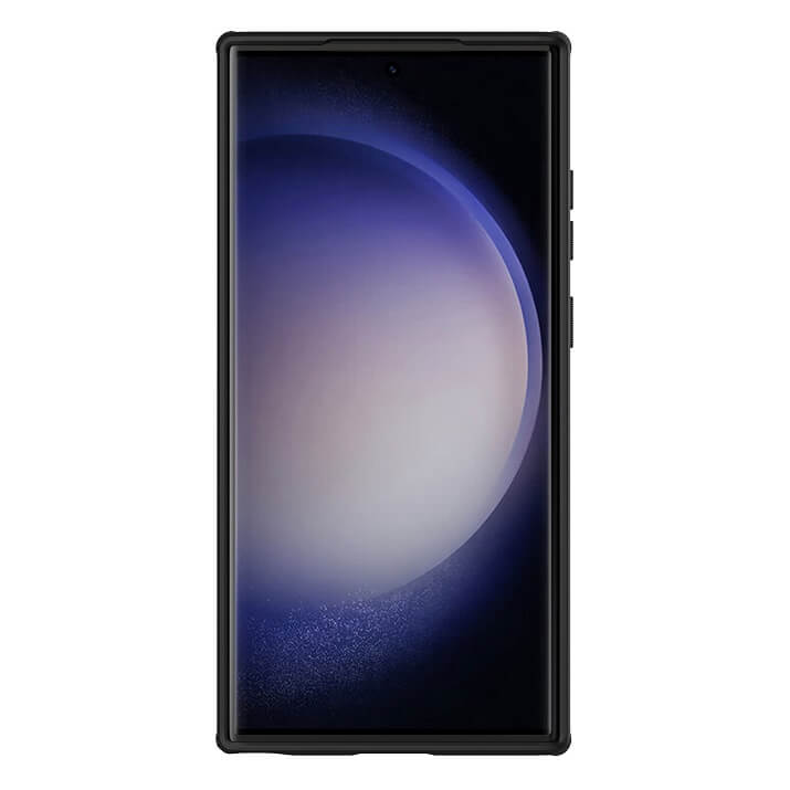 Magsafe калъф с Плъзгач за Камера за Samsung S23 Ultra, Nillkin CamShield Case, Черен (4)