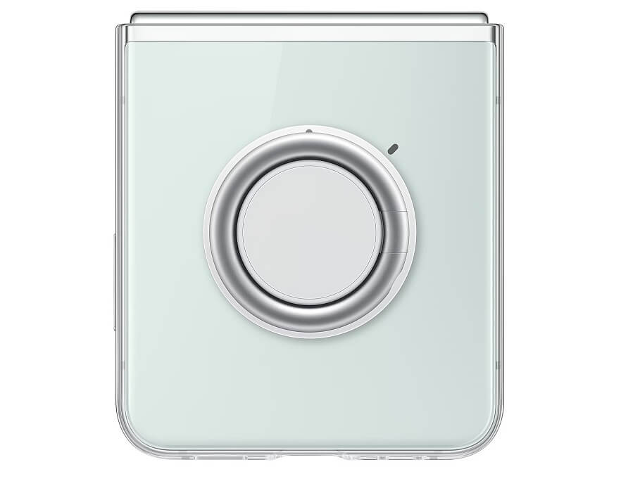 Оригинален Калъф с Поставка за Samsung Z Flip 5, Clear Gadget Case EF-XF731CTEGWW, Прозрачен (3)