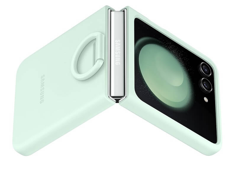 Оригинален Силиконов Калъф Samsung Z Flip 5, Silicone Ring Cover Case EF-PF731TMEGWW, Зелен (2)
