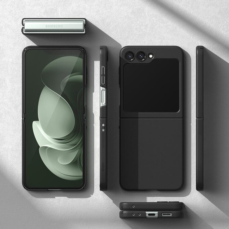 Тънък Калъф за Samsung Z Flip 5, Ringke Slim Case, Черен (7)