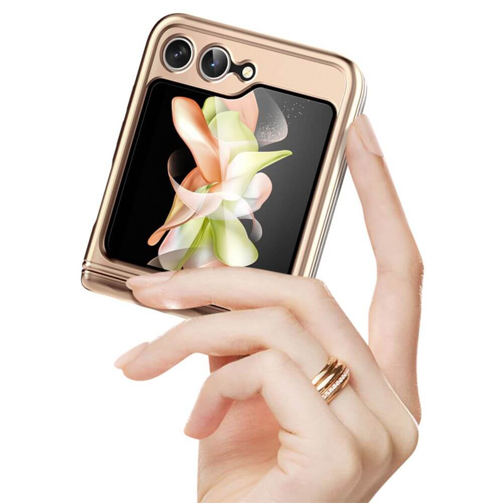 Дамски Калъф с Предпазител за Samsung Z Flip 5, Supcase Iblsn Cosmo Marble, Розов (3)