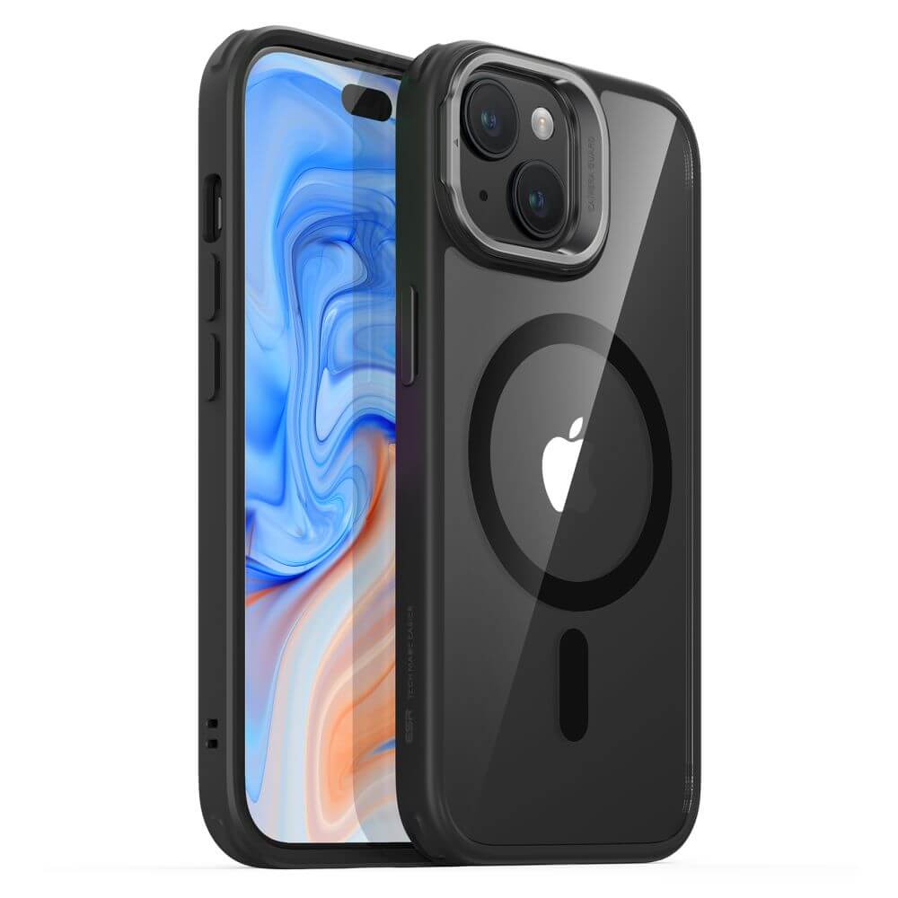 Magsafe Калъф за iPhone 15, ESR Classic Hybrid Kickstand Magnetic Case, Черен (2)