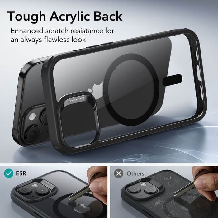 Magsafe Калъф за iPhone 15 Plus, ESR Classic Hybrid Magnetic Case, Черен (8)