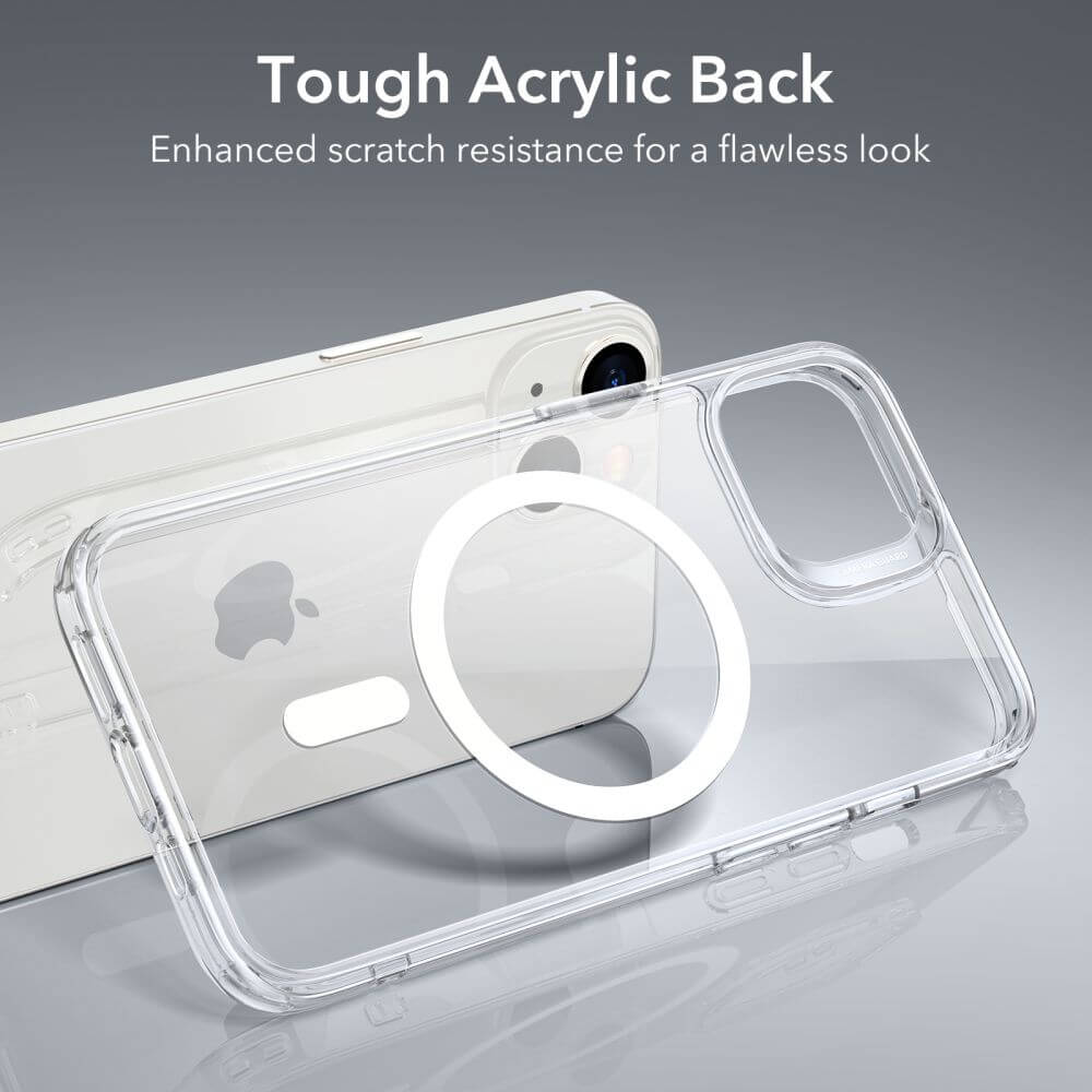 Magsafe Калъф за iPhone 15, ESR Classic Hybrid Magnetic Case, Прозрачен (5)