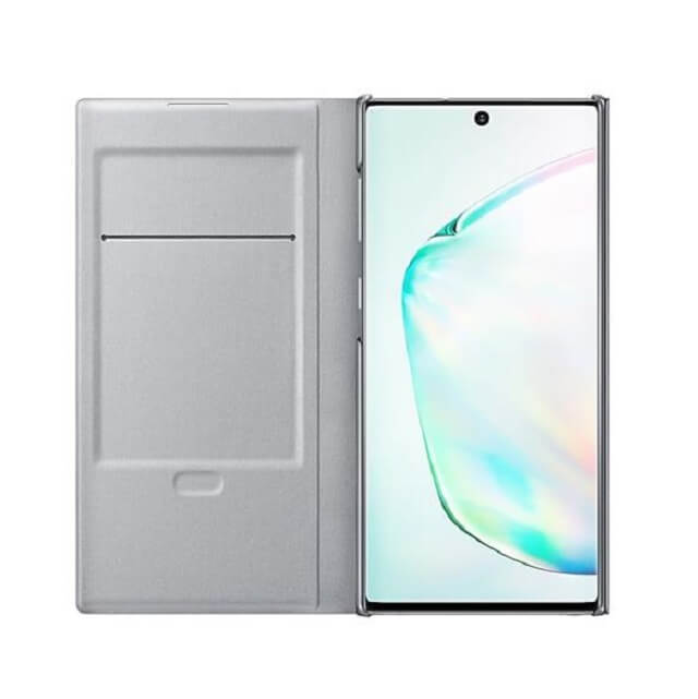Оригинален Активен Калъф за Samsung Note 10 Led View Cover Book Case EF-NN970PSEGWW, Сив (3)